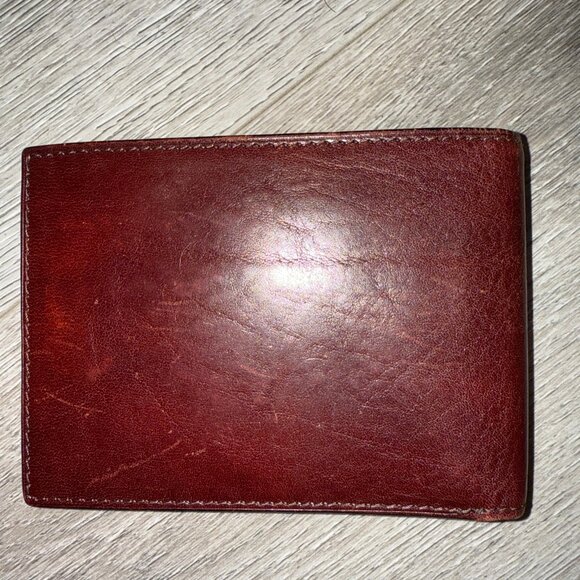 Bosca Excutive I.D. Wallet RFID Roma Italia Burgundy - Picture 5 of 6